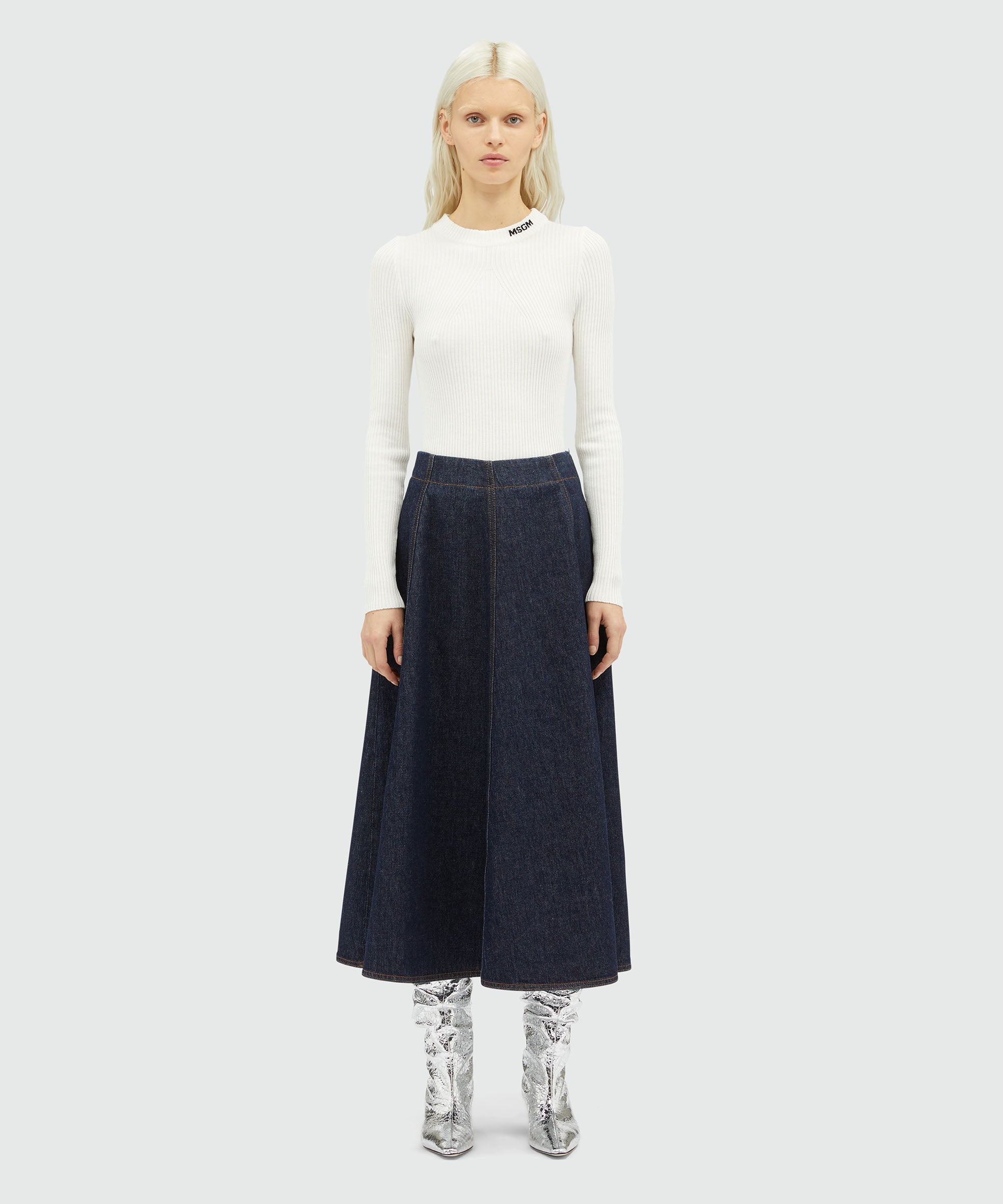 Roomy denim skirt - 2