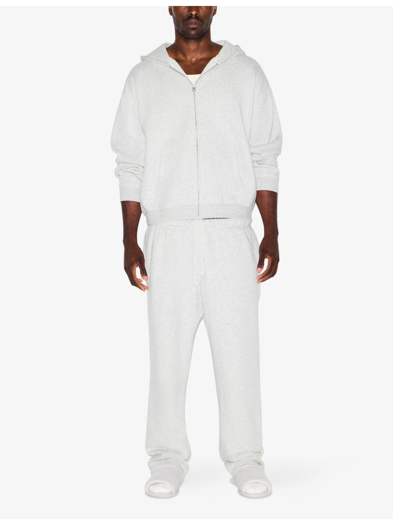 SKIMS Fleece Lounge Relaxed-Fit Cotton-Blend Hoody outlook