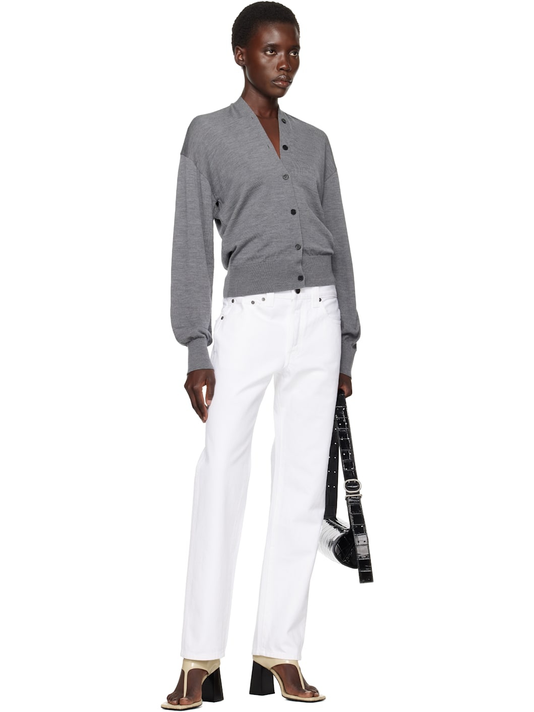 KHAITE White Callum Jeans | REVERSIBLE