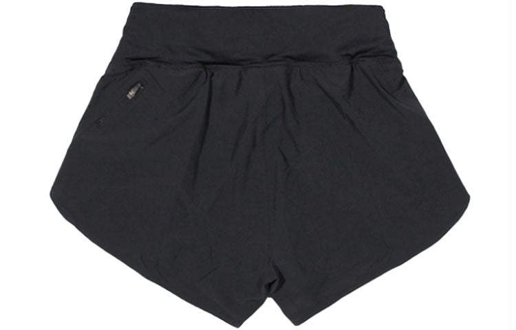 (WMNS) Nike Eclipse 2-in-1 Running Training Solid Color Sports Woven Shorts Black CZ9571-010 - 2
