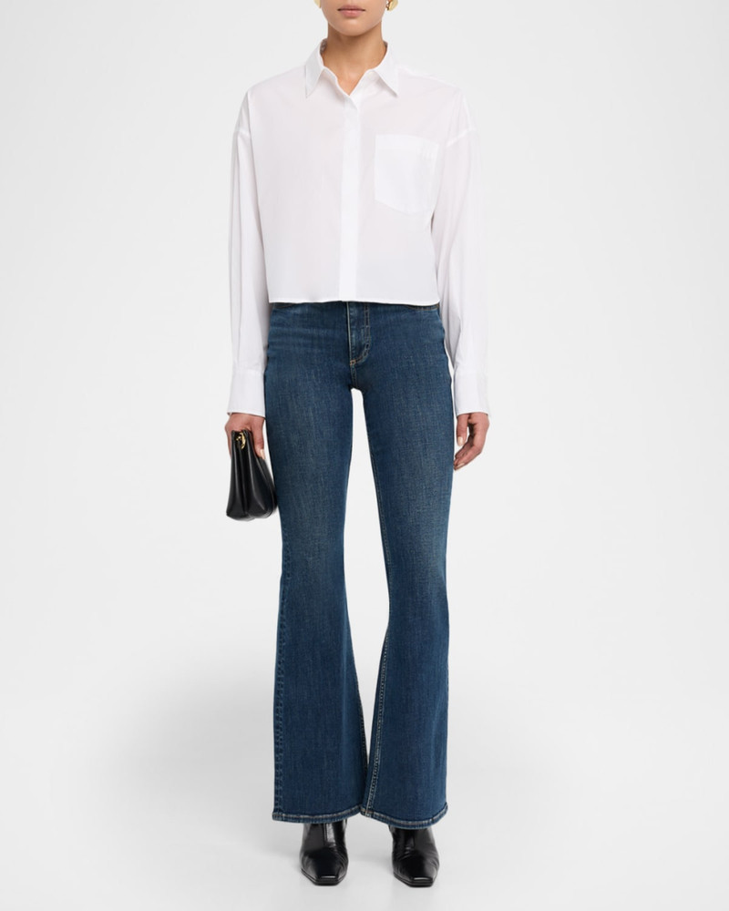 rag & bone Marin Cropped Cotton Shirt outlook