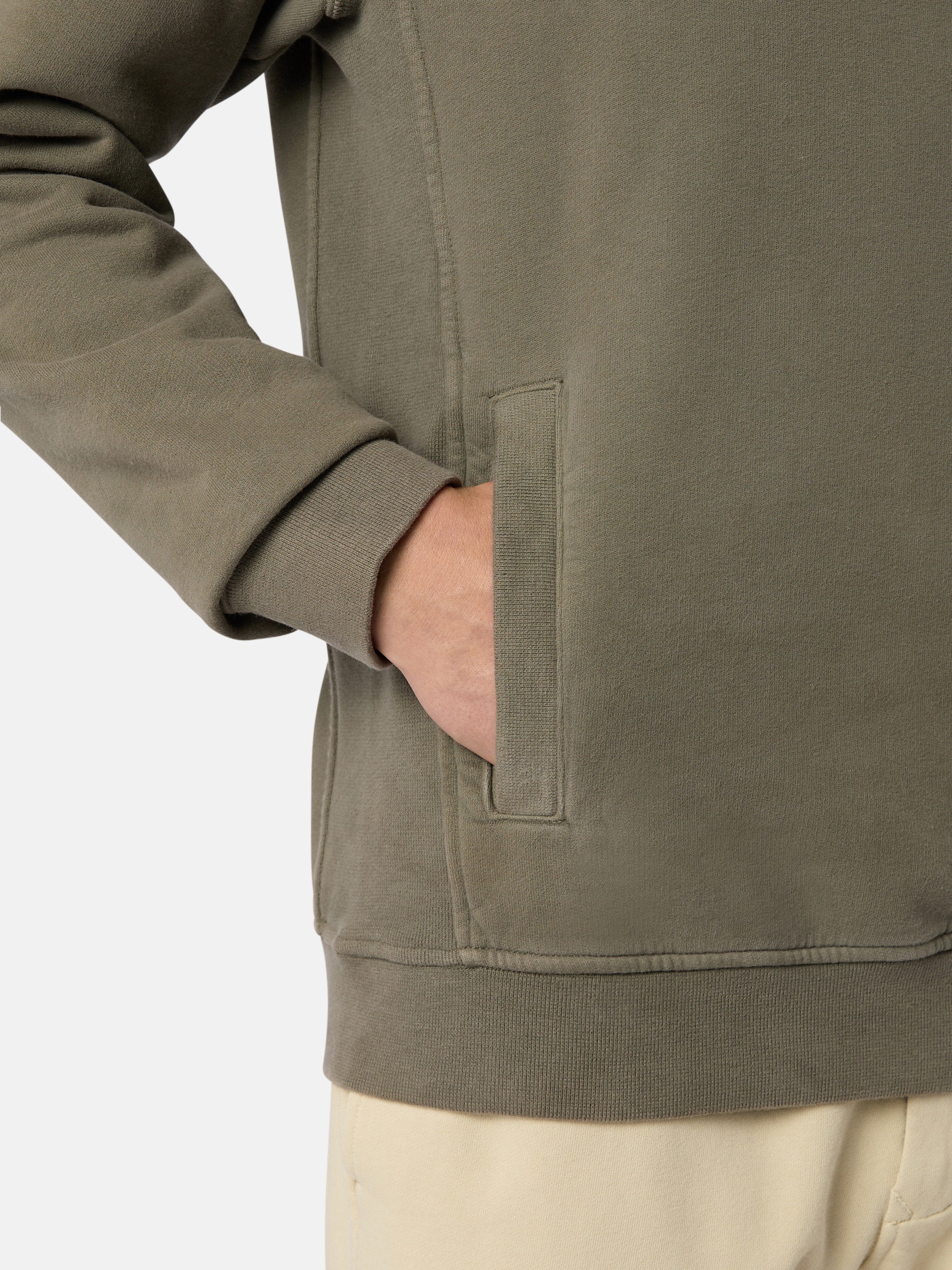 STONE ｜HOODIES/ZIP-UPS (60820 Brushed Cotton Flee Stone Island 60820 BRUSHED ORGANIC COTTON FLEECE | REVERSIBLE