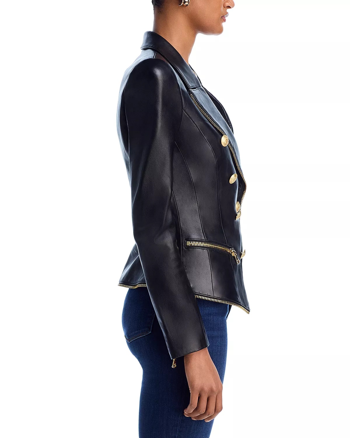 Ottilie Leather Blazer - 5