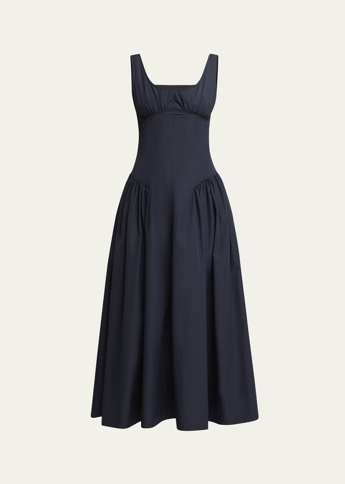 Kendall Sleeveless Technical Cotton Midi Dress - 1