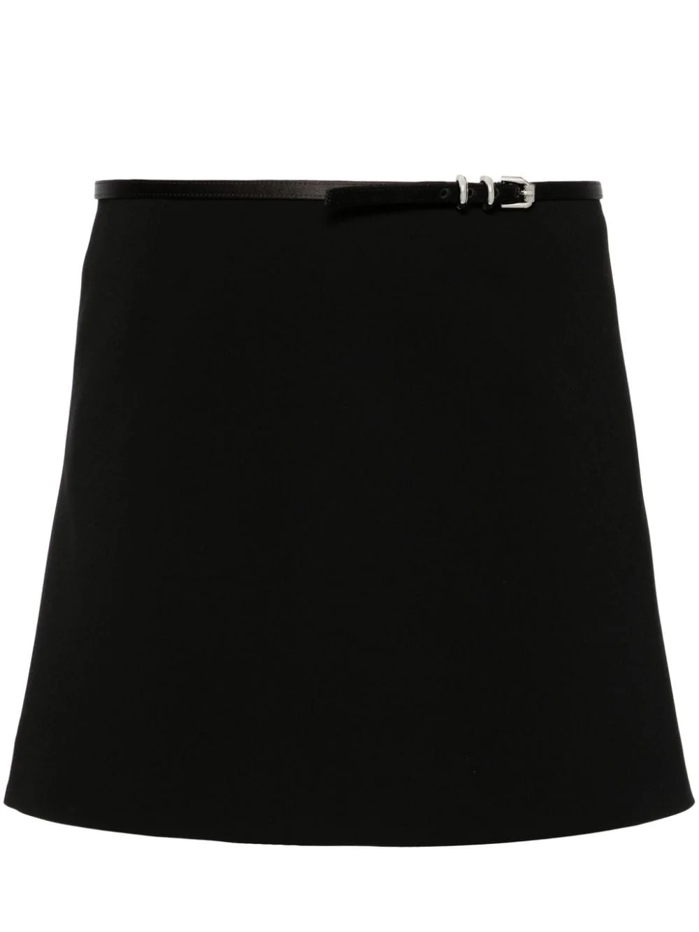 belted wrap miniskirt - 1