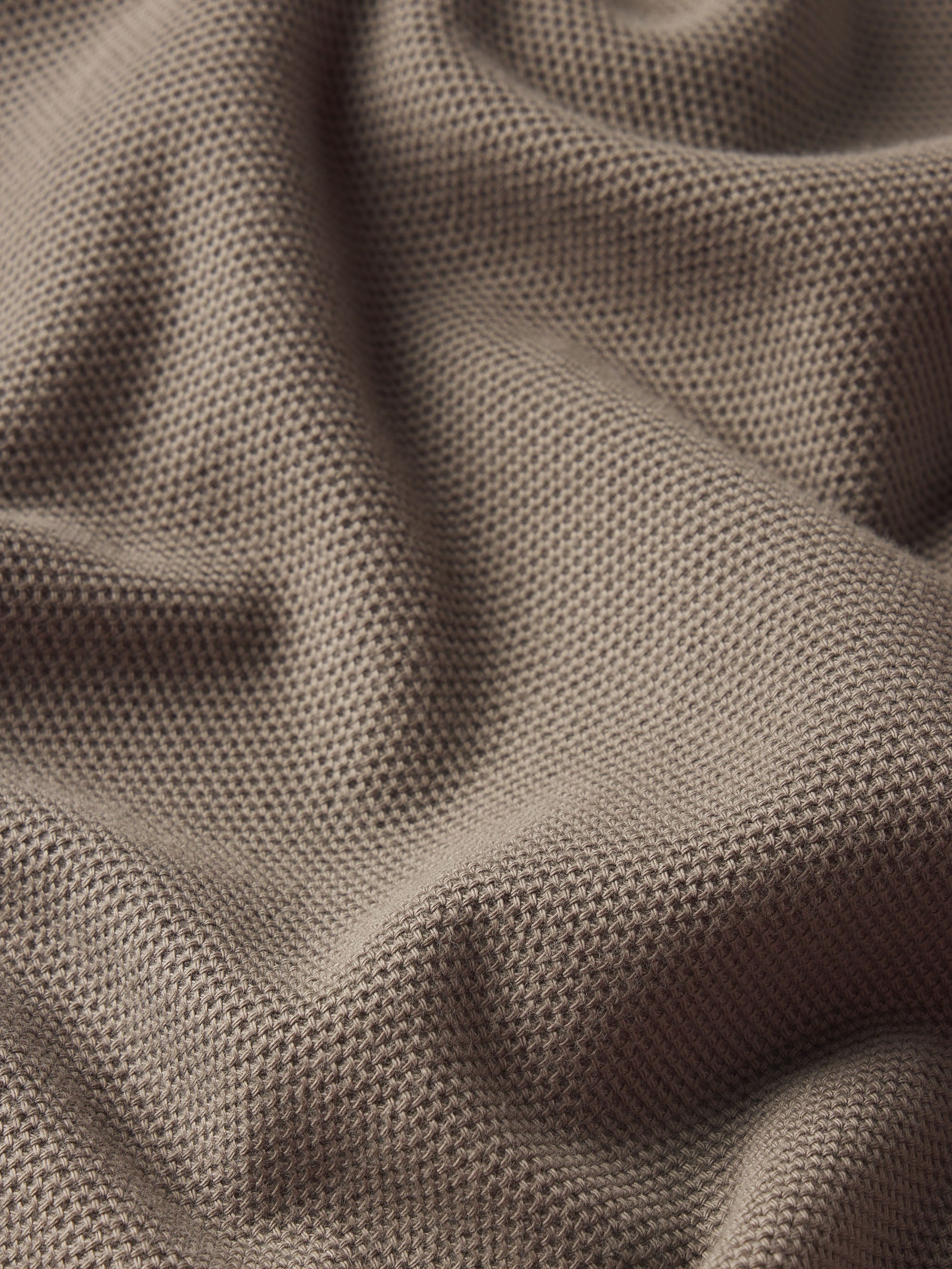 Jacquard Polo in Dark Sage - 2