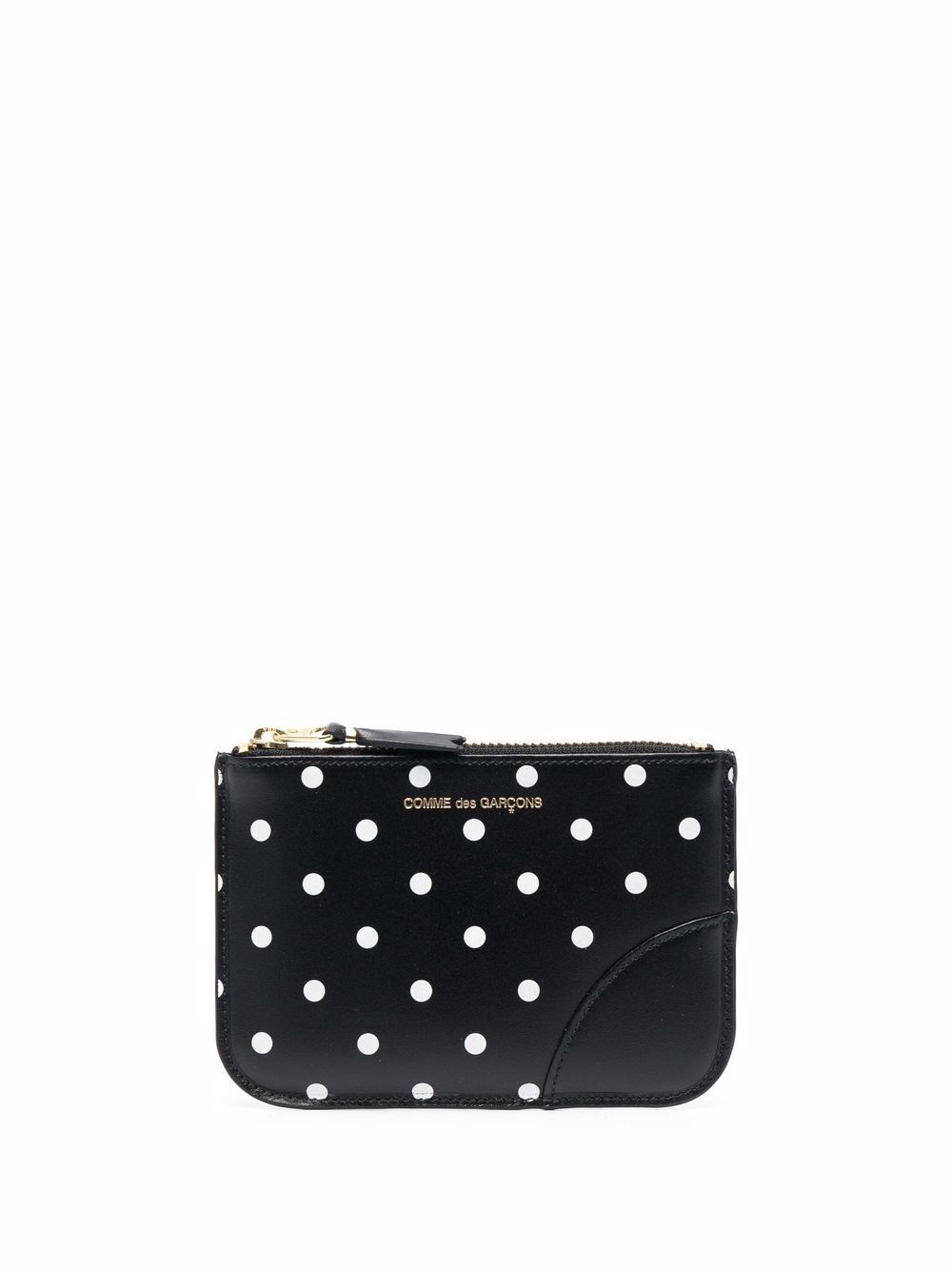 zipped polka-dot wallet - 1