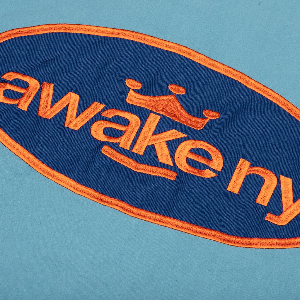 KING LOGO TWILL COACHES JACKET - SLATE BLUE - 3
