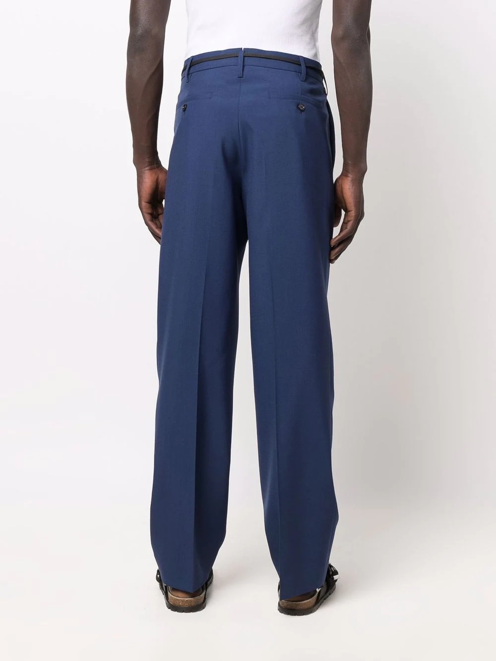 wide-leg tailored trousers - 4