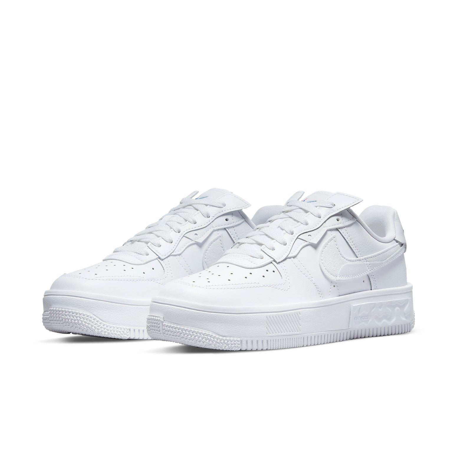 (WMNS) Nike Air Force 1 Fontanka 'Triple White Multi Color Swoosh' DH1290-100 - 3