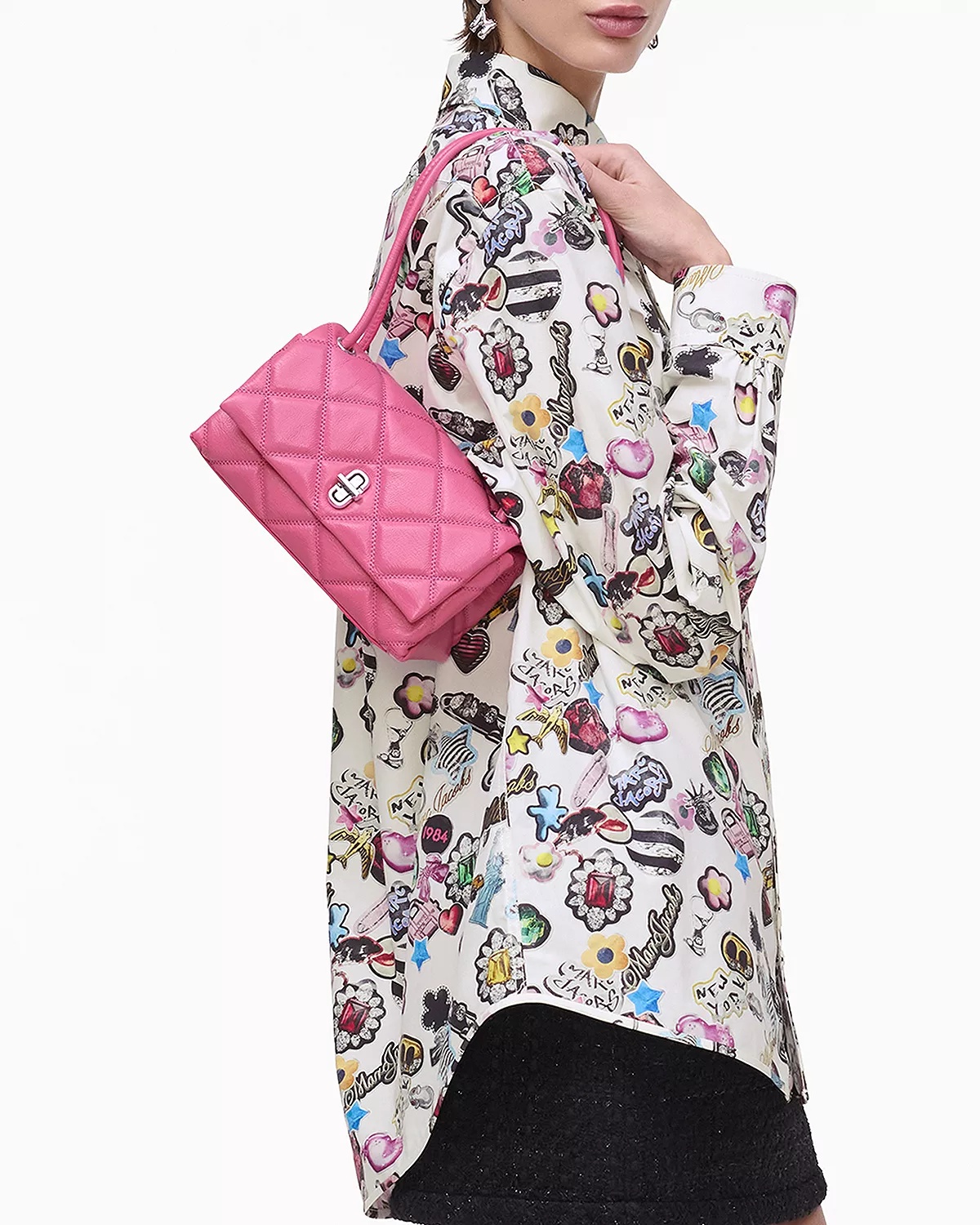 The Quilted Mini Dual Shoulder Bag - 2