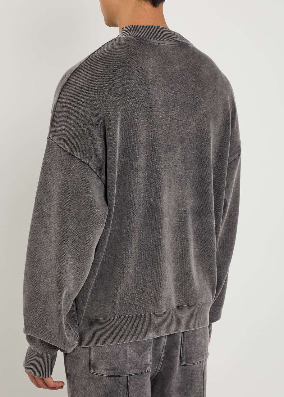 Represent Stamped Logo Cotton Jumper - 3