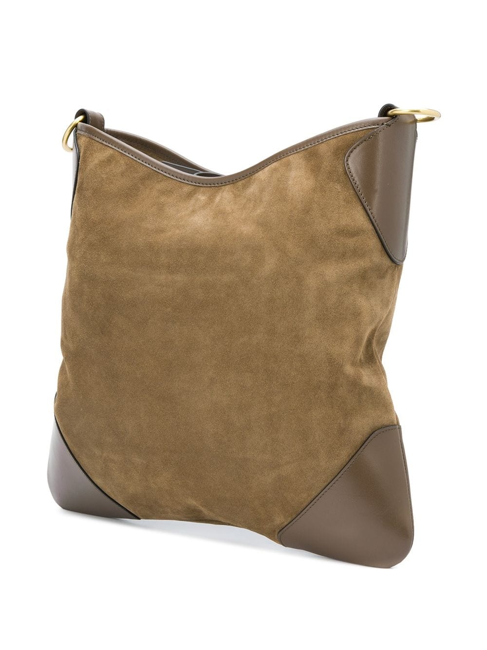 square fabric shoulder bag - 3