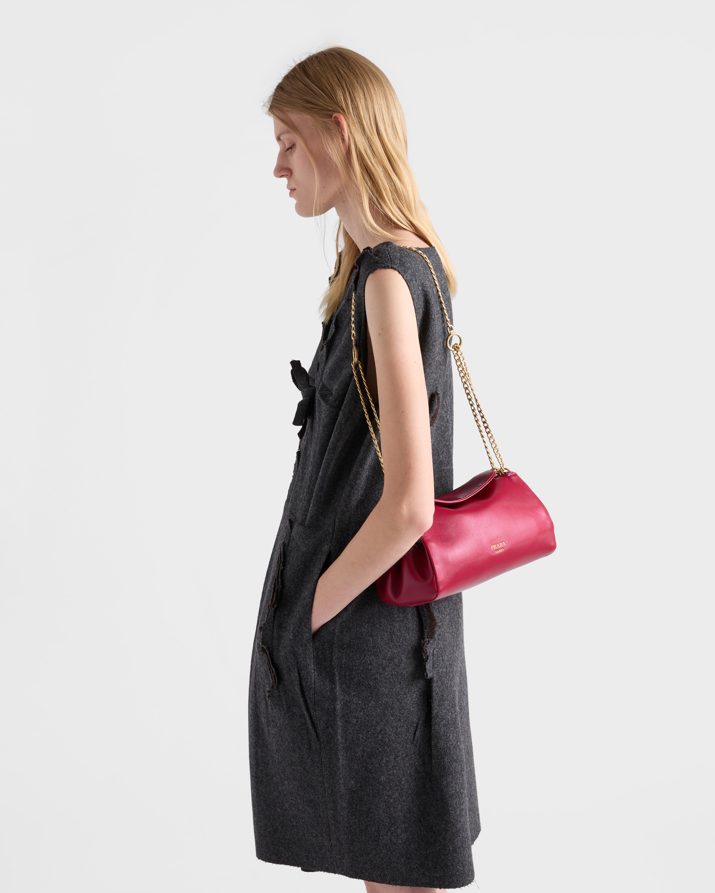 Small Prada Tumulte nappa leather bag - 8