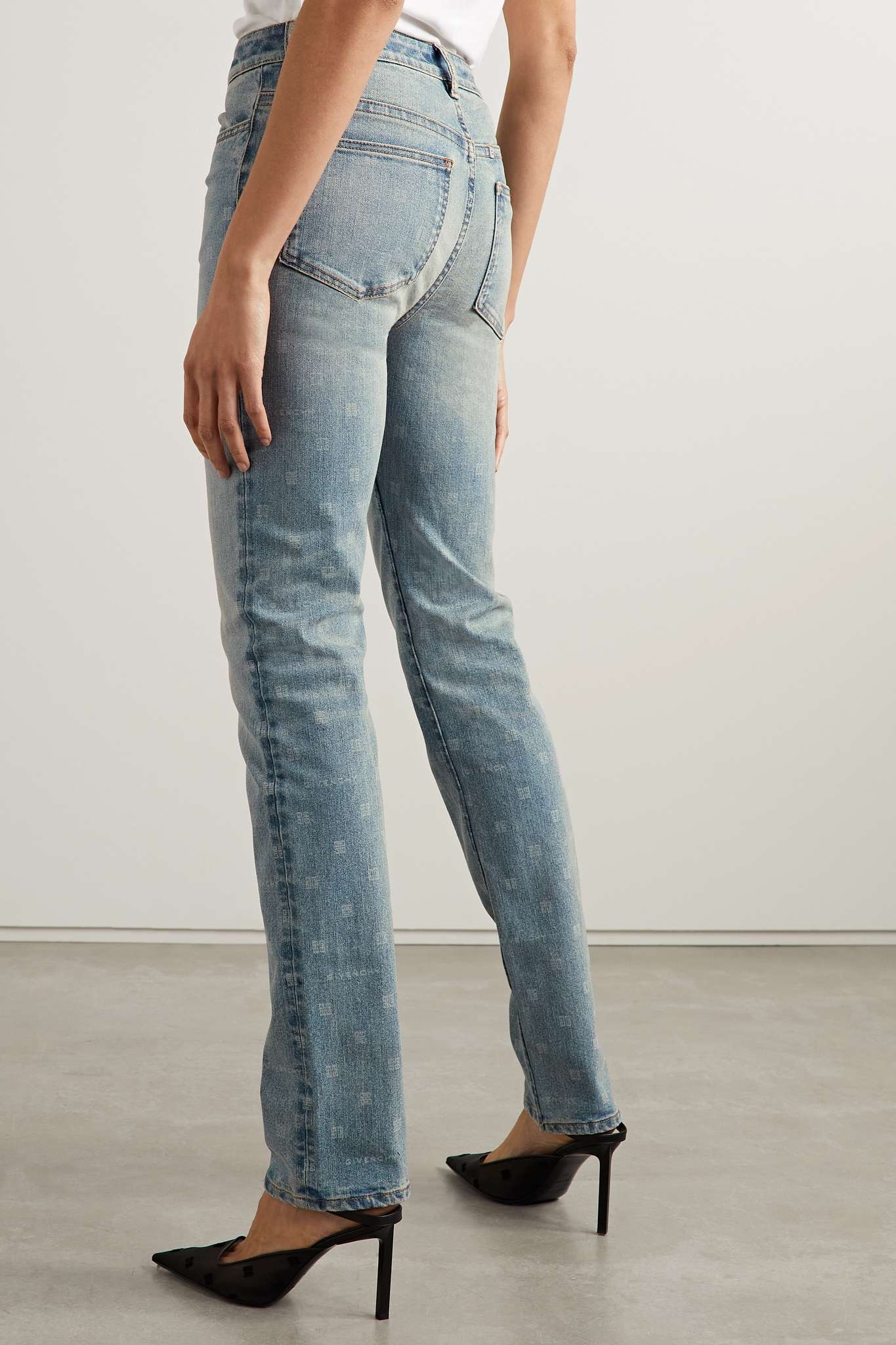 Printed high-rise skinny jeans - 4
