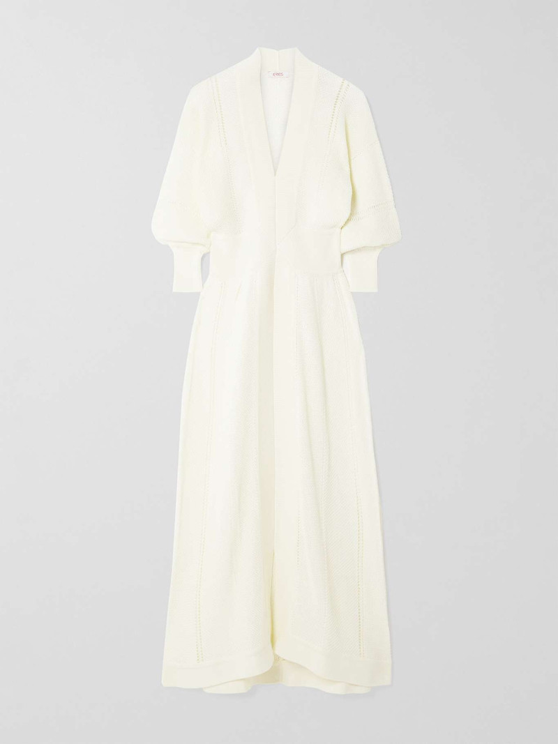 Crocheted cotton-blend maxi dress - 1