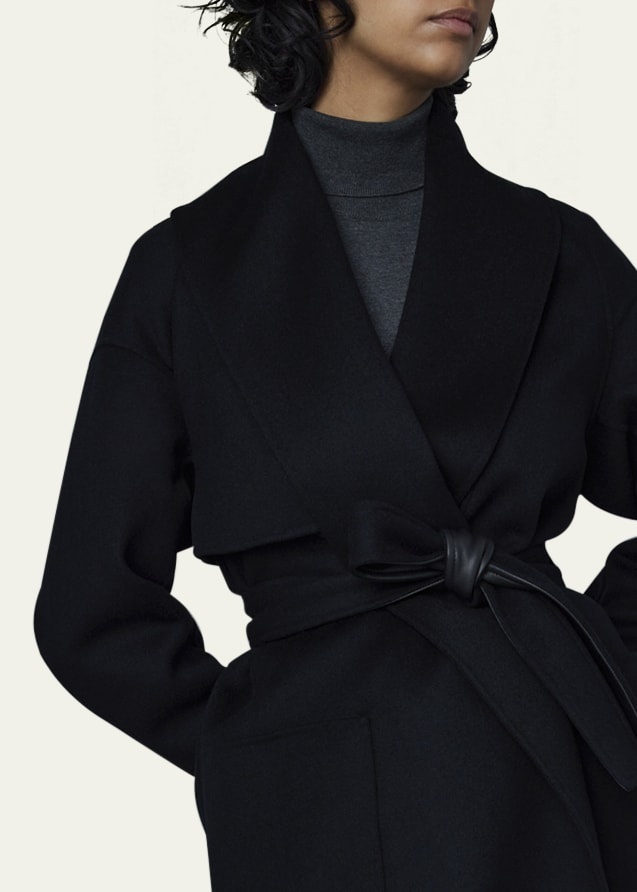 Thalia Belted Wool Coat - 5