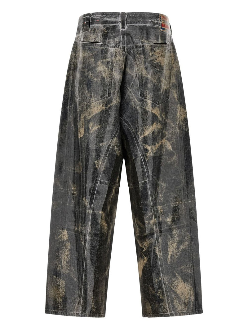 Diesel stonewashed silicone-cast jeans outlook