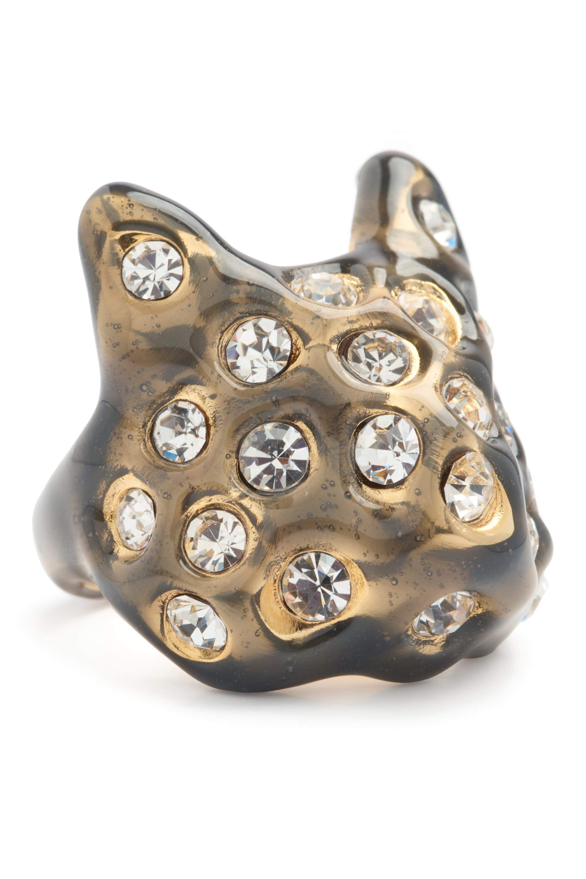BRONZE PUFFY BUNNY RING - 3
