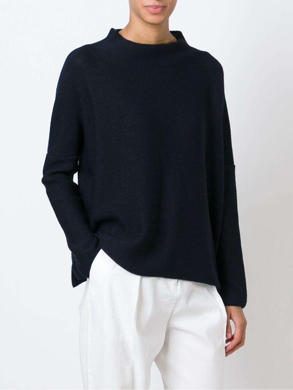 slash neck sweater - 3