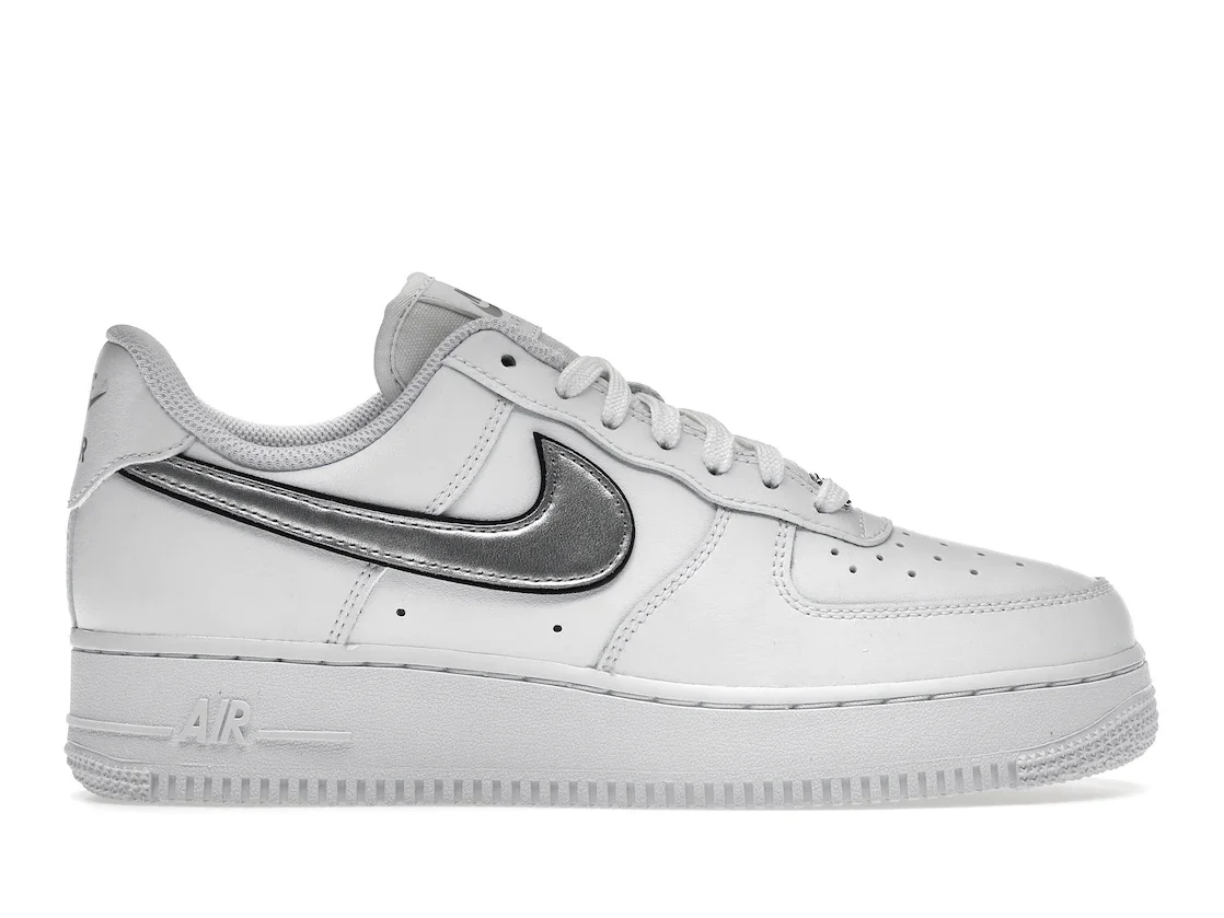Nike Air Force 1 Low '07 Essential White Metallic Silver Black (W) - 1