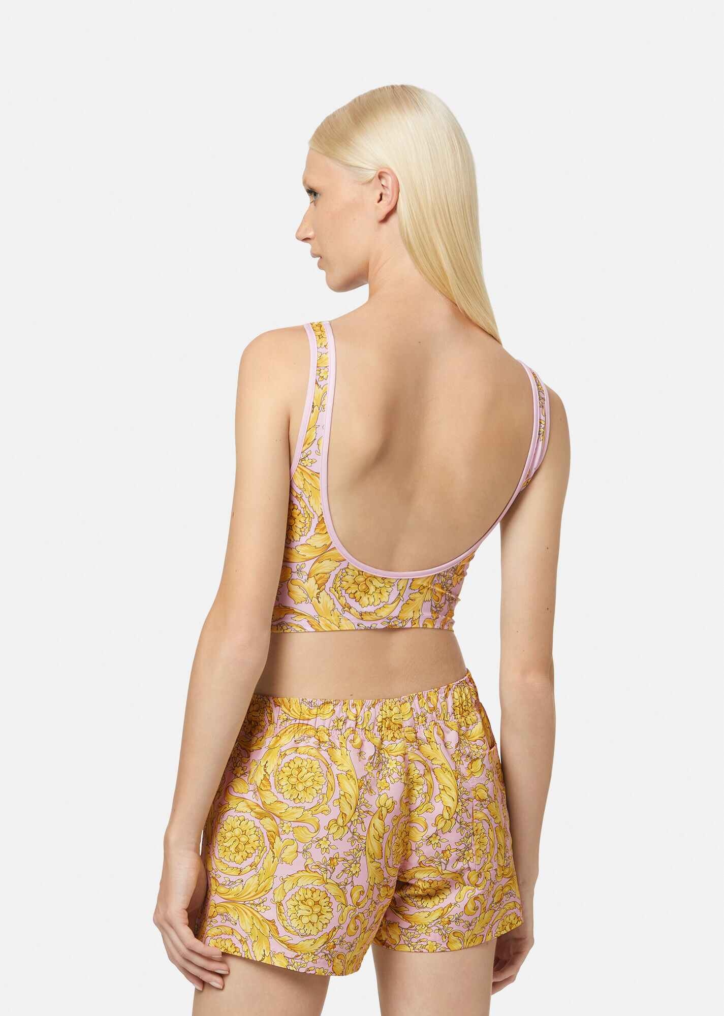 Barocco Print Bikini Top - 3