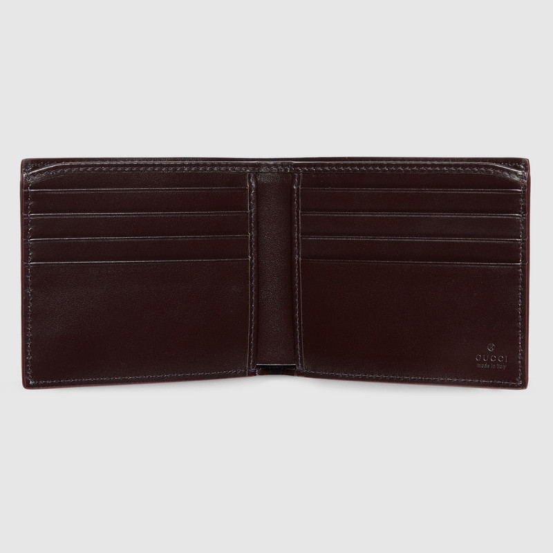 GUCCI Bordeaux interior GG bi-fold wallet outlook
