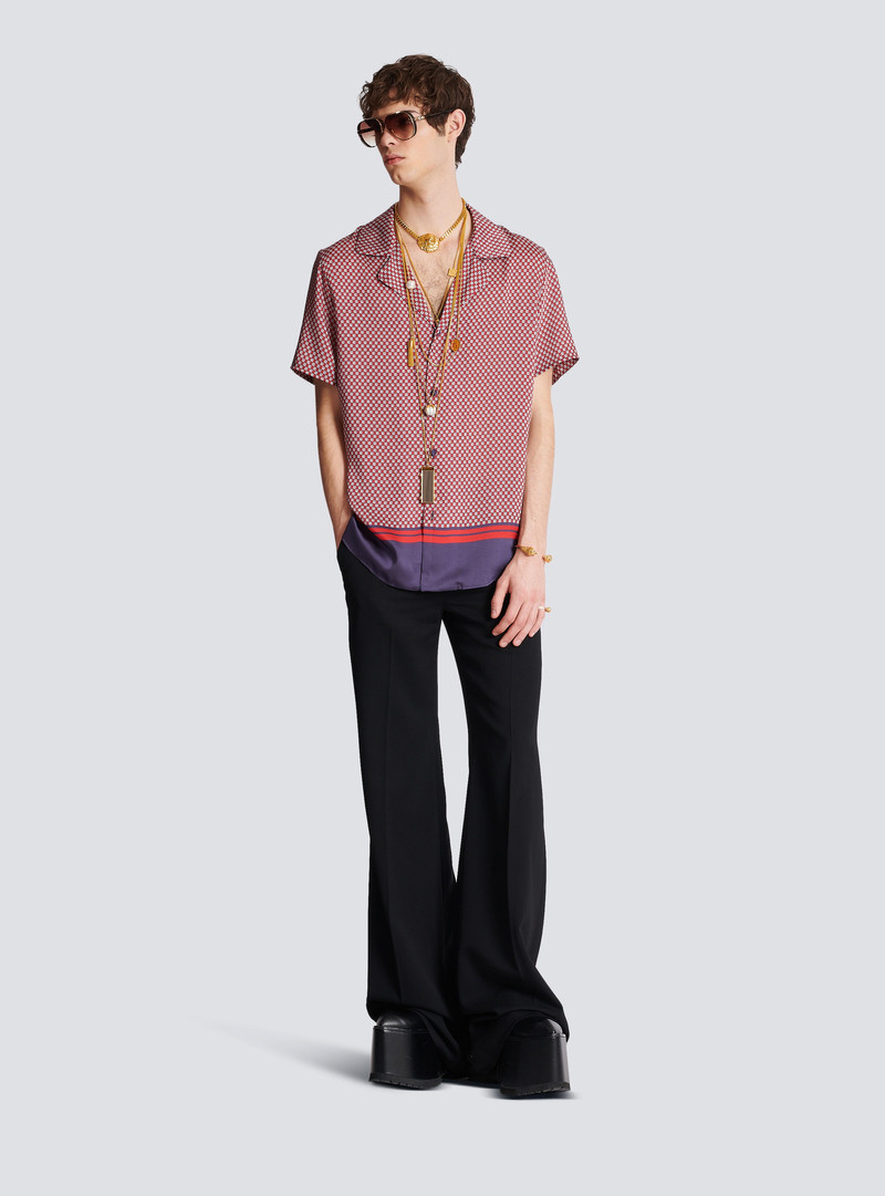 Balmain Mini monogram-printed shirt outlook