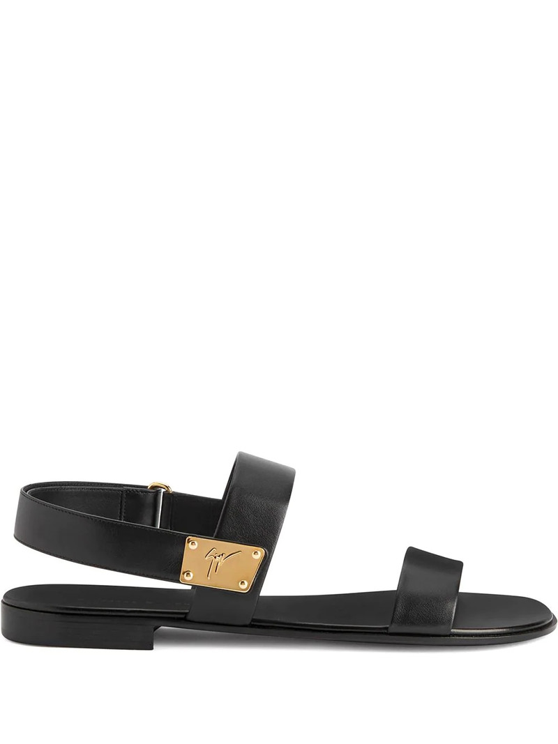 Shaun logo-plaque sandals 1