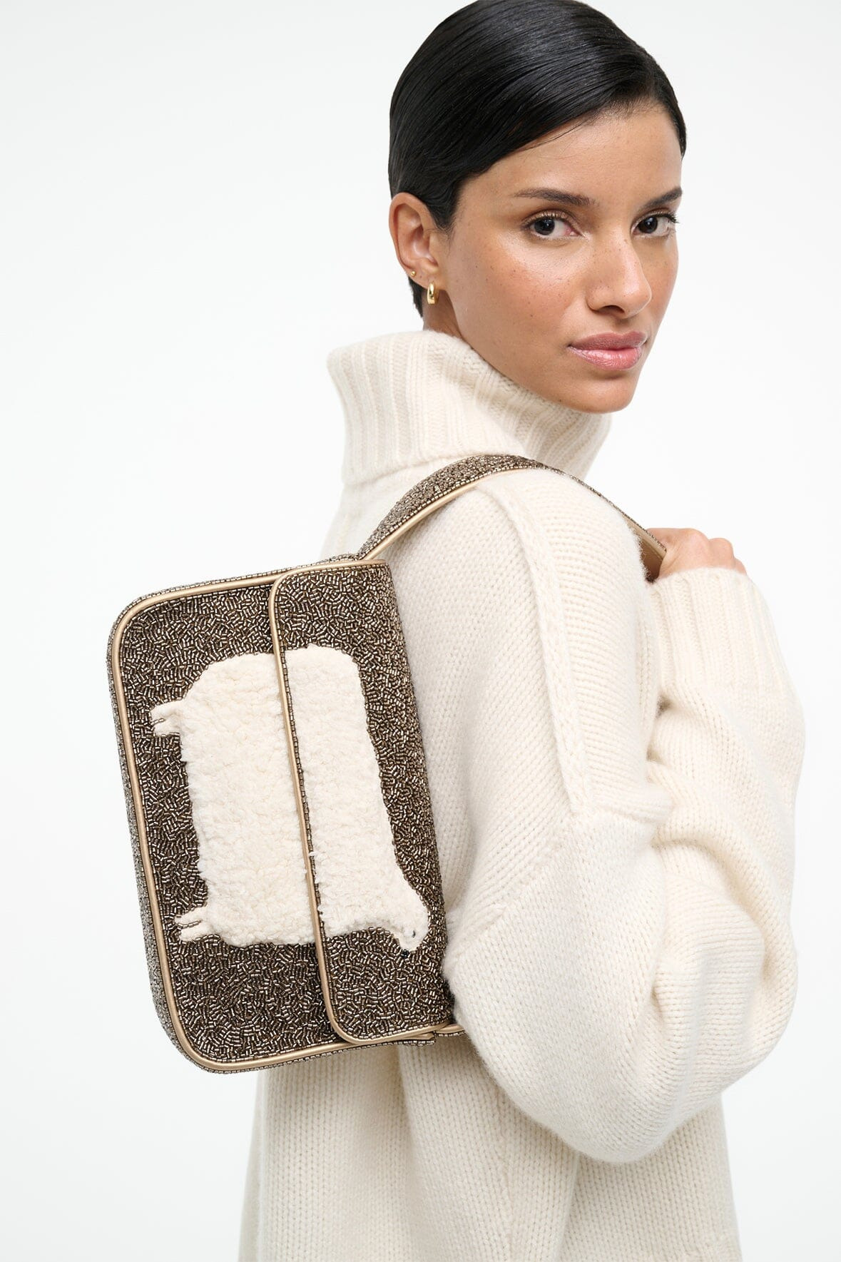 STAUD TOMMY BEADED BAG DOLLY - 2