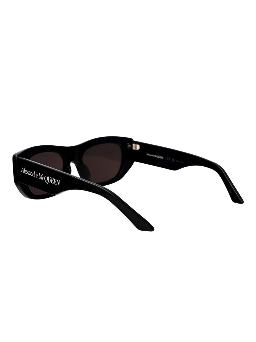 logo-print geometric-frame sunglasses - 4