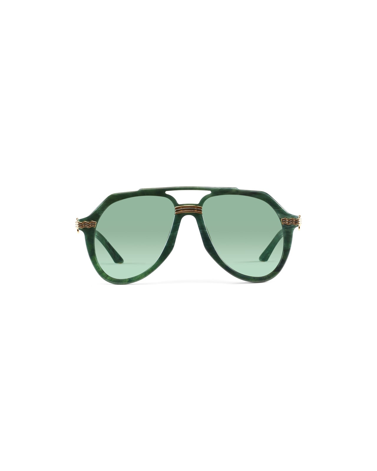 Rajio Green & Gold Sunglasses - 2