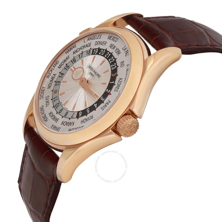 Pre-owned Patek Philippe Complications World Time GMT Automatic Day-Night Silver Dial Men's Watch 51 - 3