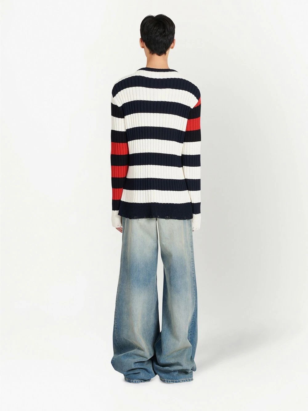 striped pattern jumper - 4