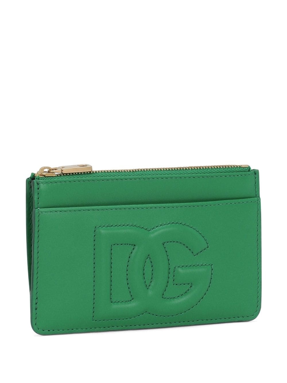 logo-embossed zip purse - 3