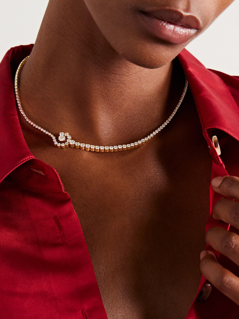 SOPHIE BILLE BRAHE Escargot 18-karat Gold Diamond Necklace outlook