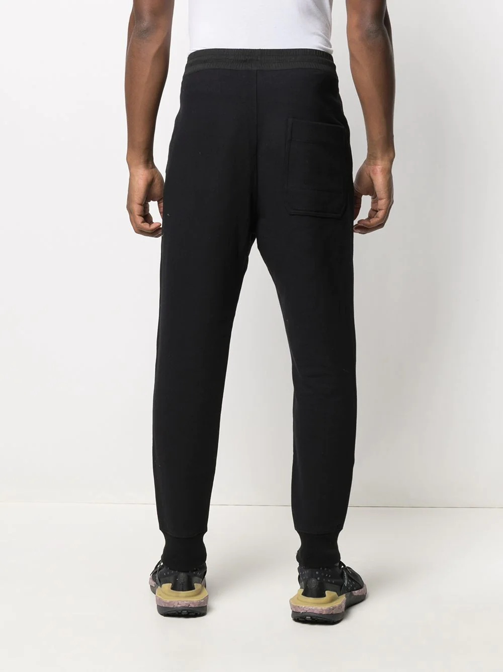 logo-print tapered track pants - 4