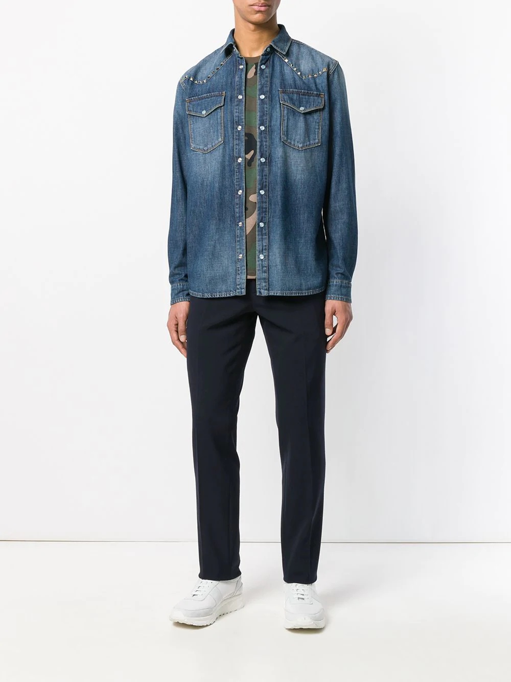 Rockstud denim shirt - 2