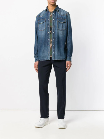 Valentino Rockstud denim shirt outlook