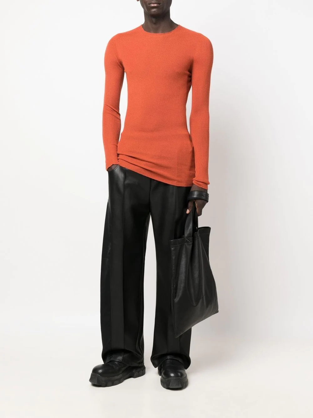 Ribbed round-neck jumper - 2