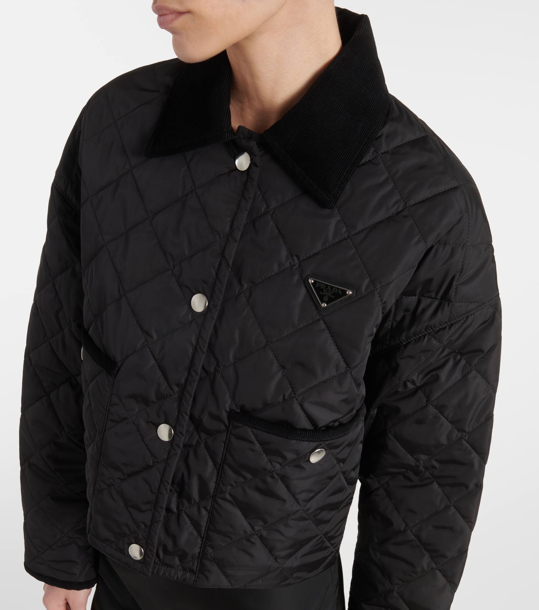 Re-Nylon quilted cropped jacket - 4