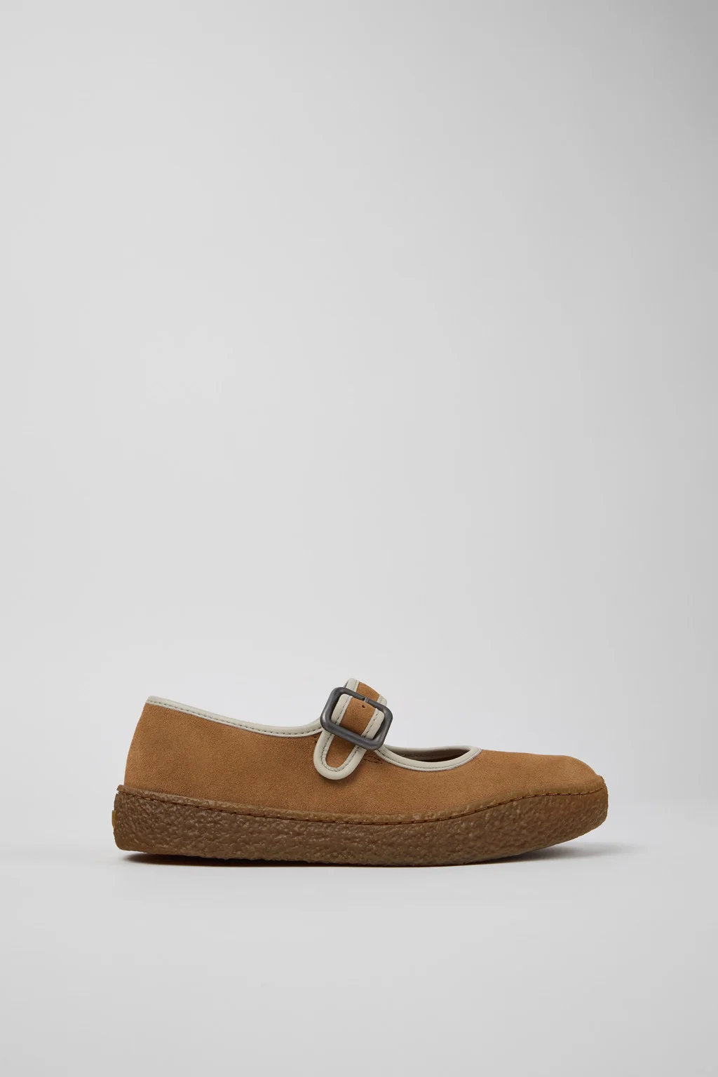 Peu Terreno Brown and Gray Nubuck Leather Sneakers for Women. - 1