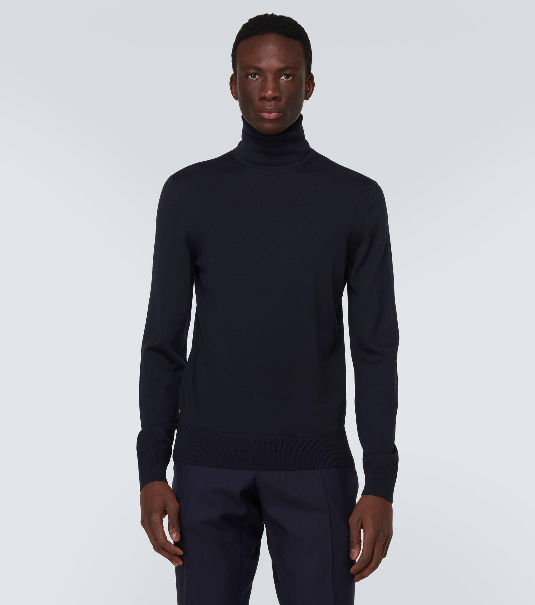 Wool turtleneck sweater - 3