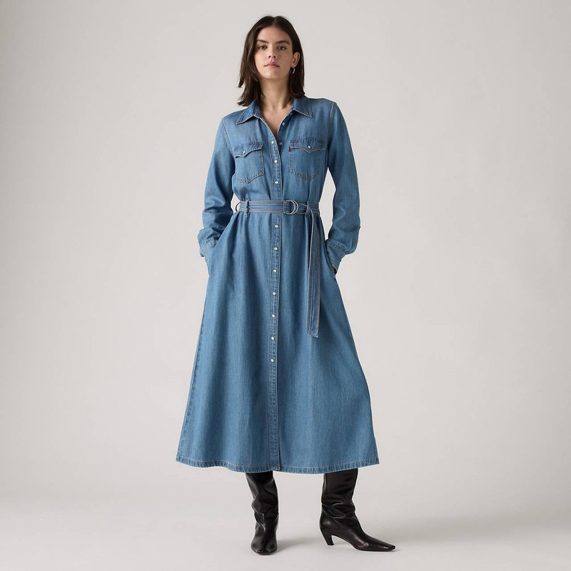 QUINCEY LONG-SLEEVE MAXI DRESS 1