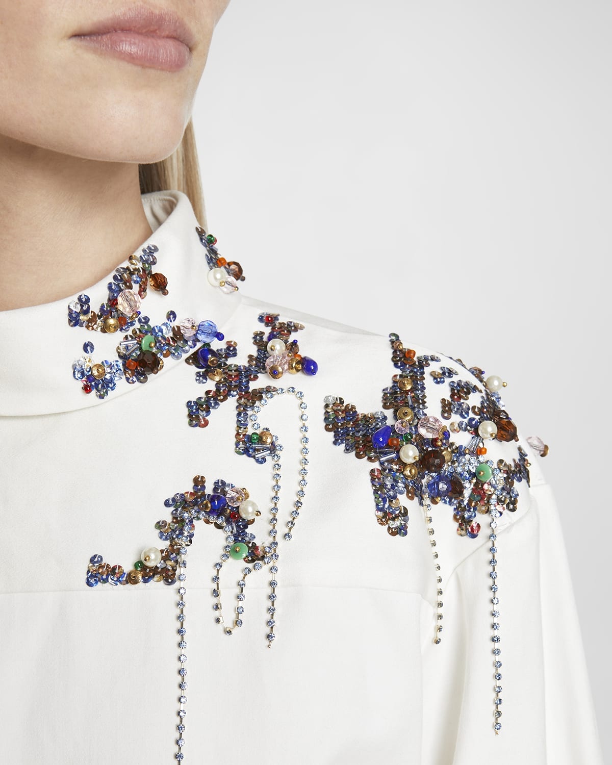 Dorso Rhinestone Embellished Shirtdress - 5