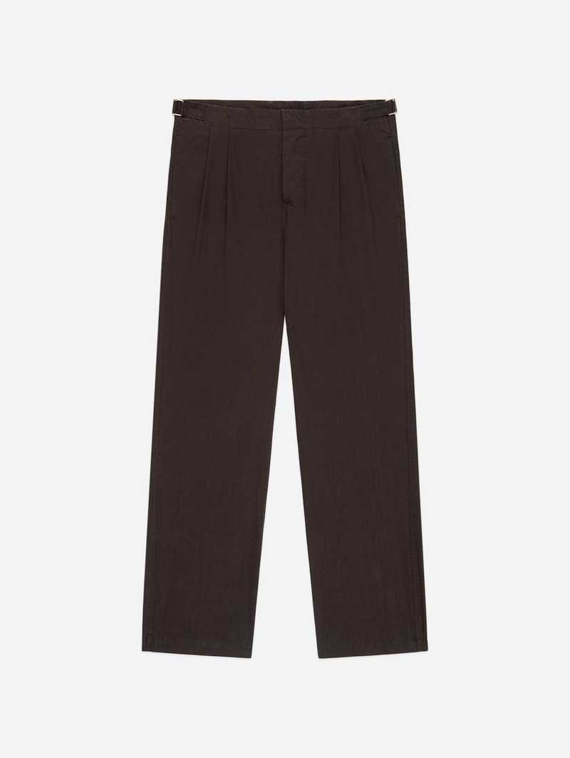 Safari Pant - Brown Poplin - 1