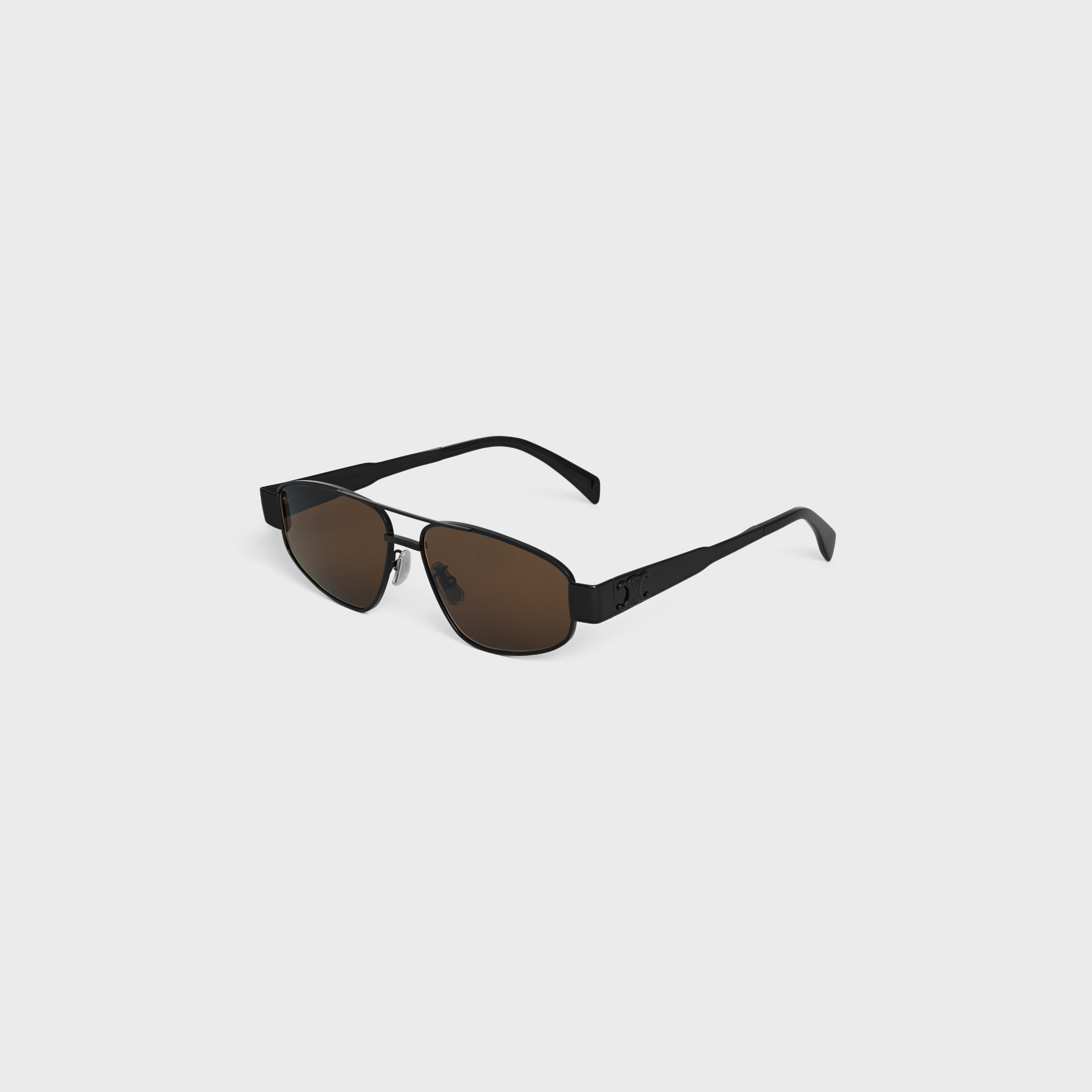 CELINE Triomphe Metal 03 Sunglasses in Metal | REVERSIBLE