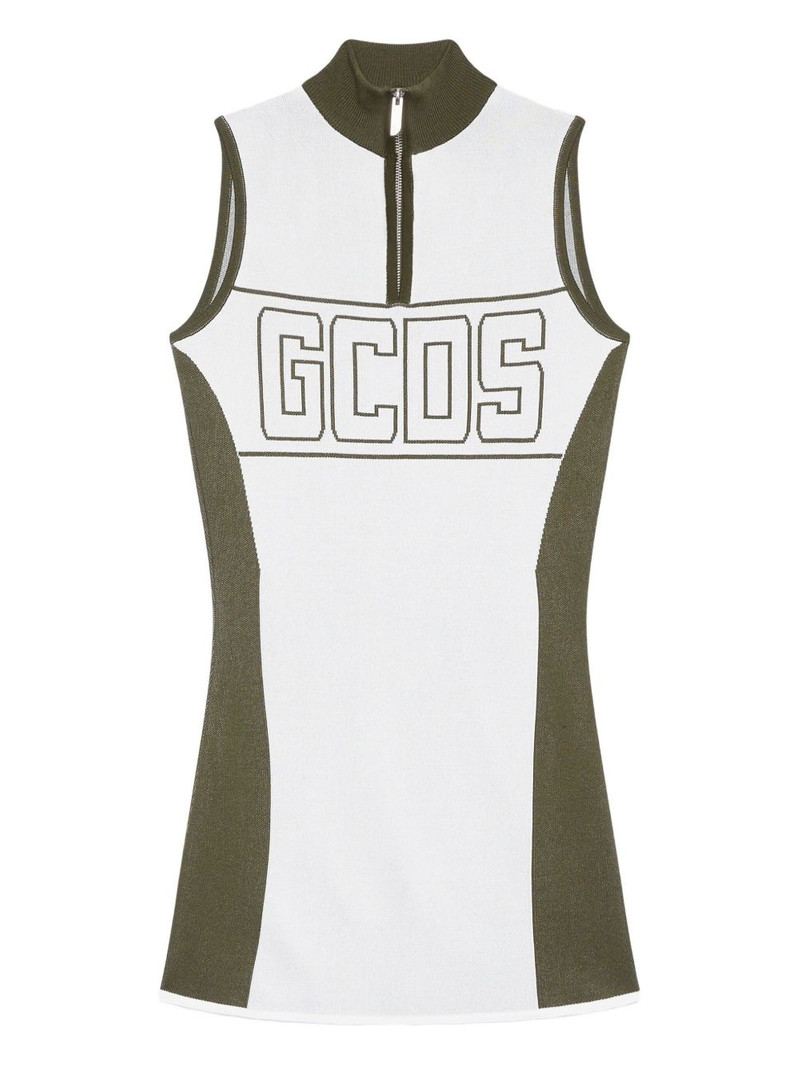 logo-print mini dress 1