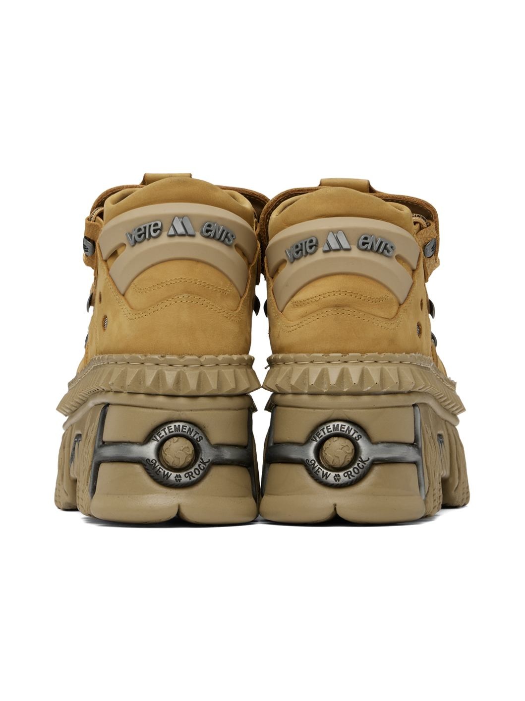 Tan New Rock Edition Platform Sneakers - 2