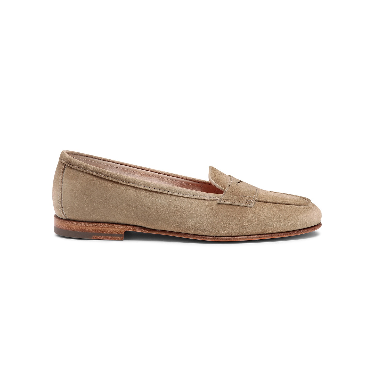 Women's beige suede Carla loafer - 1